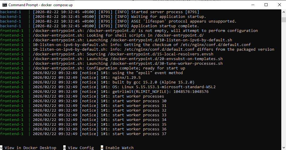 screenshot showing command prompt success case